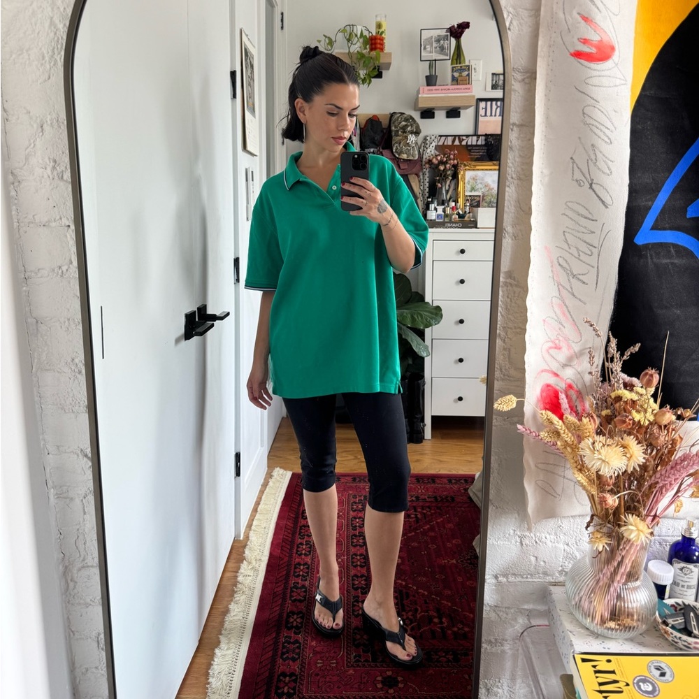 Club Room Women's Vibrant Green Polo Tee